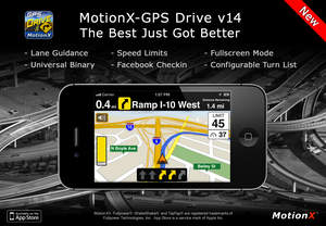 MotionX-GPS Drive V14 for the iPhone and iPad