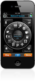 MotionX-GPS Drive V14: MotionX Search Wheel