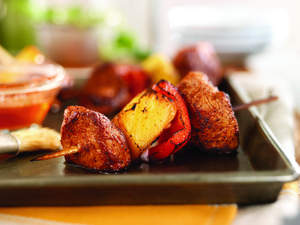 Sweet and Spicy Pork Mini-Kabobs