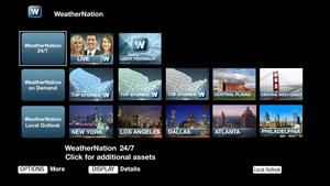 WeatherNation service is now available for Sony Entertainment Network customers using select Sony(R) devices, including Internet-connected BRAVIA(R) TVs, Blu-ray Disc(TM) players, and Blu-ray Home Theater devices.