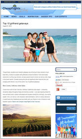 Cheapflights.com Top 10 Girlfriend Getaways