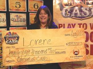 Carnival of Cash Giveaway Awards $28,000 at Red Hawk Casino; Local Player Wins Big at Weekly Friday Night Drawing