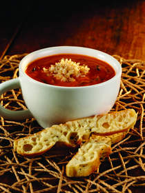 Basil Rice and Tomato Soup