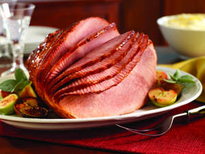 Holiday Spiral Sliced Ham with Pecan Praline Glaze