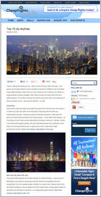Cheapflights.com Top 10 City Skylines