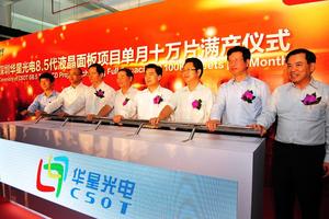 The 8.5G LCD Panel Project of CSOT Reaches Full Capacity Earlier than Scheduled with 108,000 Sheets per Month
