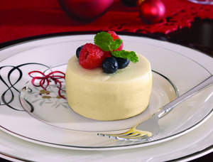 Holiday Bliss Low Calorie White Chocolate and Ricotta Cheesecake