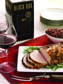Herb-Roasted Pork Loin with Red Onion Marmalade