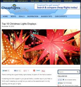 Cheapflights.com Top 10 Christmas Displays