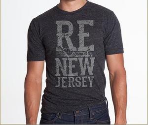 Socialaundry's ReNew Jersey clothing line includes a selection of men's and women's T-shirts, and sweatshirts that are made in the USA.  All net proceeds will be donated to the Hurricane Sandy New Jersey Relief Fund.