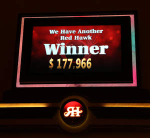 Quang, from Sacramento, Calif., won a $177,966 progressive jackpot at Red Hawk Casino.