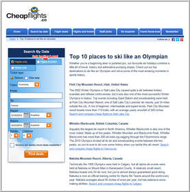 Cheapflights.ca Top 10 Places to Ski Like an Olympian