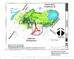 Harbor Shores' site development plan of water plant area