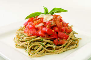 Tomato Linguini Saute