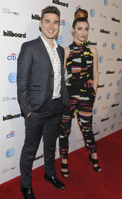 Nick Louis Noonan and Amy Heidemann attend Citi And AT&T Present The Billboard After Party at The London Hotel on February 10, 2013 in West Hollywood, California
