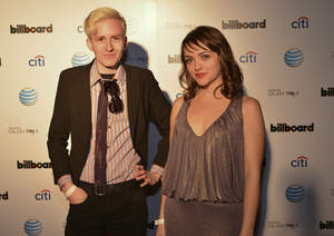 Recording artists Wesley Schultz and Neyla Pekarek of The Lumineers attend Citi And AT&T Present The Billboard After Party at The London Hotel on February 10, 2013 in West Hollywood, California