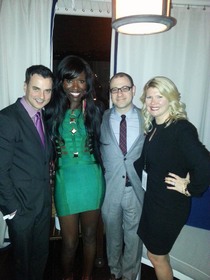 Publisher of Billboard Tommy Page, director of cultural branding, music and entertainment at PepsiCo Bozoma Saint John, editorial director of Billboard Bill Werde and owner of Mac Presents Marcie Allen attend Citi And AT&T Present The Billboard After Party at The London Hotel on February 10, 2013 in West Hollywood, California