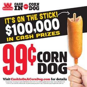$100,000 in Cash Prizes and More Than 1.2 Million Free Corn Dogs Up for Grabs!