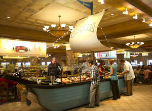 The new Ship of Seafood at Seasons Fresh Buffet at Barona Resort & Casino