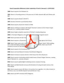Hearst Corporation Timeline (1979-2013)