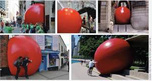 The California Lottery is working with world-famous artist Kurt Perschke on "RedBall California."