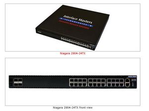 Niagara 2904-24TX Managed Layer 2-4 Switch based on Non-blocking technology supporting 10GBASE-T