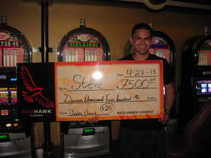 Steve, from Orangevale, Calif., is just one of several lucky winners recently at Red Hawk Casino.