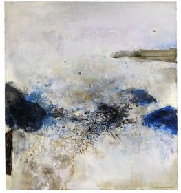 Zao Wou-Ki, Composition. 1976, Huile sur toile, 65,1 x 54,2 cm (25.6 x 21.3"), Pris&eacutee : 250.000 - 350.000 EUR