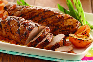 Grilled Sweet Tea & Soy Pork Tenderloin