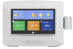 Venstar ColorTouch Thermostats Now Feature Real-time Weather, Remote Firmware Upgrades and Humidity Support