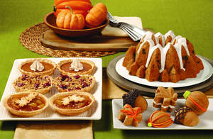 Pumpkin Chocolate Chunk Pound Cake and other baked treats.