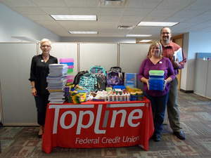 TopLine donates more than 1,300 school supplies to
CEAP and Keystone.