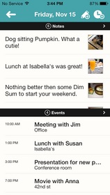Life Noted Native iOS 7 App Brings Your Calendar to Life
