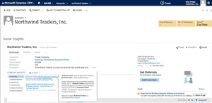Microsoft Dynamics CRM with Social Insights