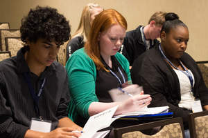 Elected student leaders attending the Minnesota Student Leadership Summit held in Bloomington, MN.