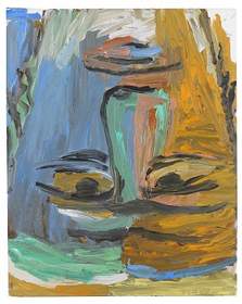 Georg Baselitz
Der Abgarkopf, 1984, olio su tela, 124,5 x 100 cm
stima: EUR 250.000-350.000