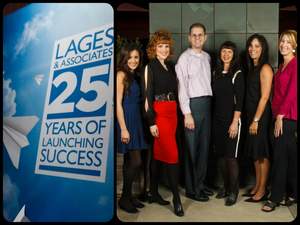 Pictured here, the brand-building team at Lages & Associates marks a PR and marketing milestone: the agency has been launching new technologies, shaping opinions and forging relationships with influencers for 25 years.