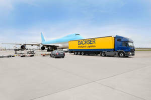 Dachser Intelligent Logistics - truck and air plane