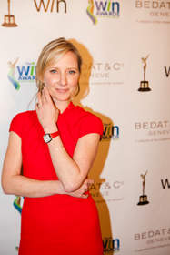 Anne Heche on the Bedat & Co. Geneve - sponsored Red Carpet at 2013 Women's Image Network Awards in Los Angeles.