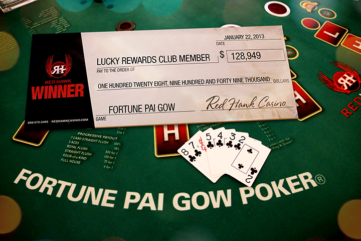 red hawk casino video poker