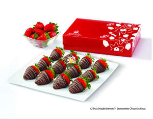 12 Pcs Swizzle Berries(TM) - Semisweet Chocolate Box