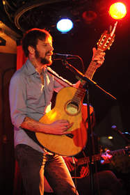 Ben Bridwell performs onstage during Citi Presents exclusive performance by Band of Horses for Citi cardmembers as part of the Evenings with Legends Series at The McKittrick Hotel,  home of SLEEP NO MORE on January 30, 2014 in New York City.  (Photo by Kevin Mazur/Getty Images)
