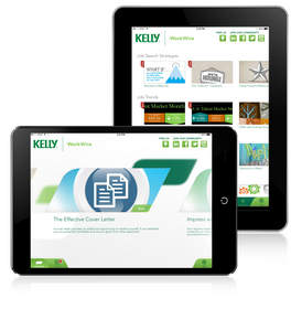 Kelly's app, WorkWire, contains employment-related content.