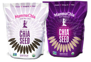 New Mamma Chia Black and White Bagged Organic Chia Seeds