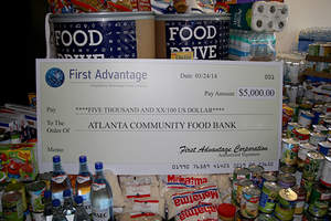 First Advantage celebrates new global headquarters with a donation to the Atlanta Community Food Bank