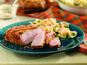Parmesan-Crusted New York Pork Chops