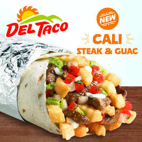 Del Taco's NEW Epic Cali Steak & Guac Burrito