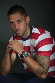 Clint Dempsey, Captain of the US Soccer Team, seen here wearing one of only 220 Limited Edition Jorg Gray JG2500 watches still available at jorggray.com.