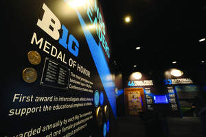 The Big Ten Conference opened the Big Ten Experience to the public on June 7. The interactive digital museum located at the conference's headquarters in Rosemont, Ill., brings the conference's storied academic and athletic history to life and places it at fans’ fingertips. The Big Ten Experience features a collection of 13 interactive exhibits, including a Big Ten Medal of Honor display, showcasing conference notables dating back to 1896, the year the conference was founded.