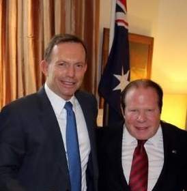 MMR CEO Bob Lorsch with Australian Prime Minister Tony Abbott